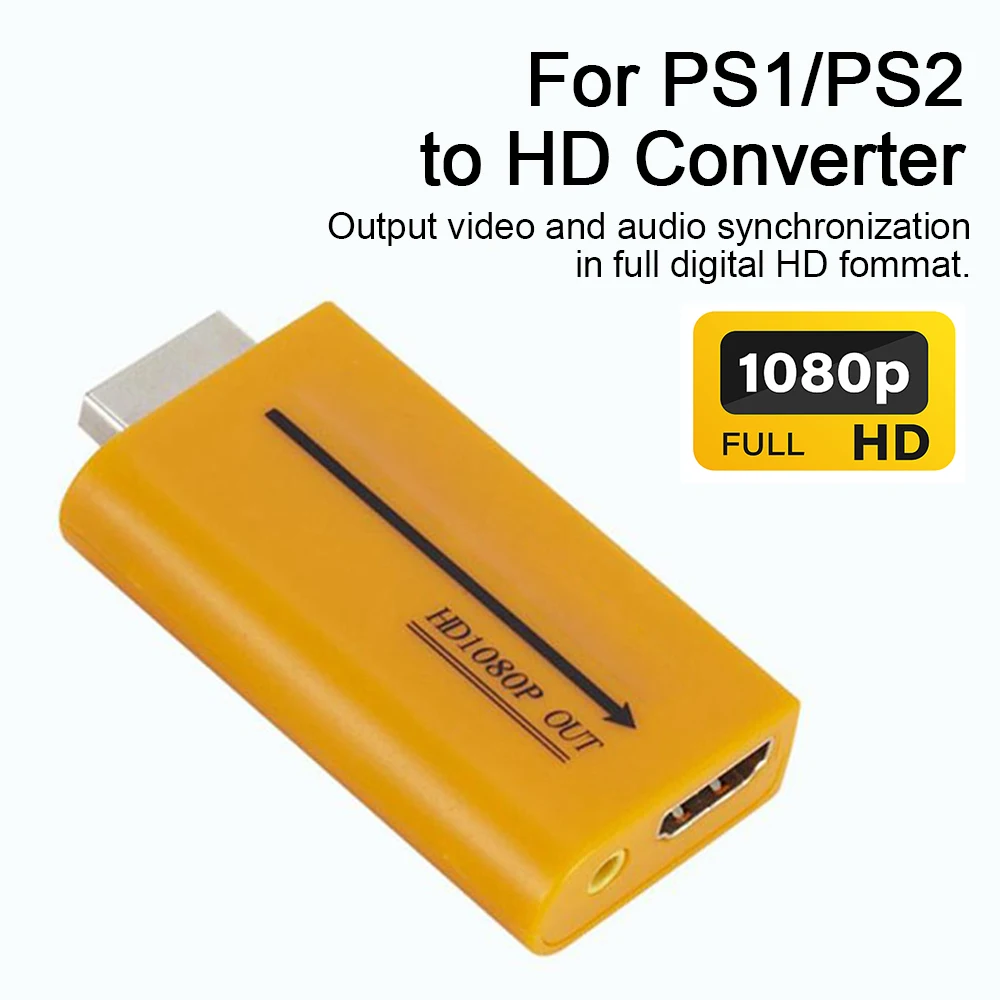 Аудио и видеоконвертеры 3 5 мм с Usb кабелем выход 1080P для PS1 плеера совместимый HDMI
