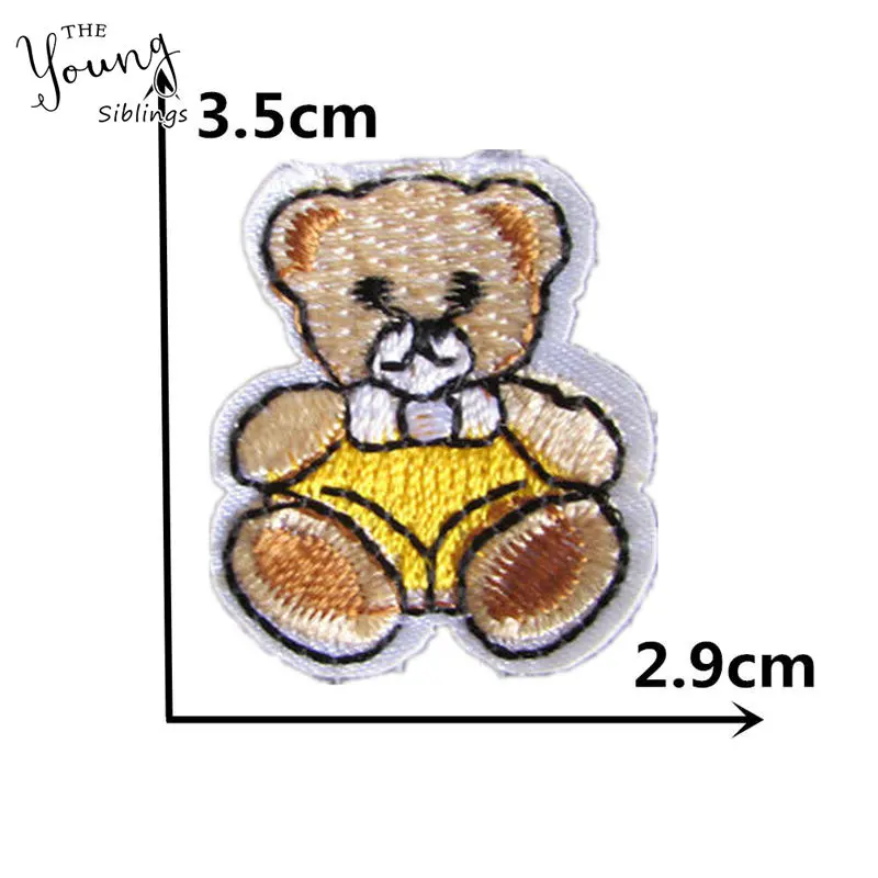 Лидер продаж вышивка медведя из мультфильма детские наклейки сделай сам шитье