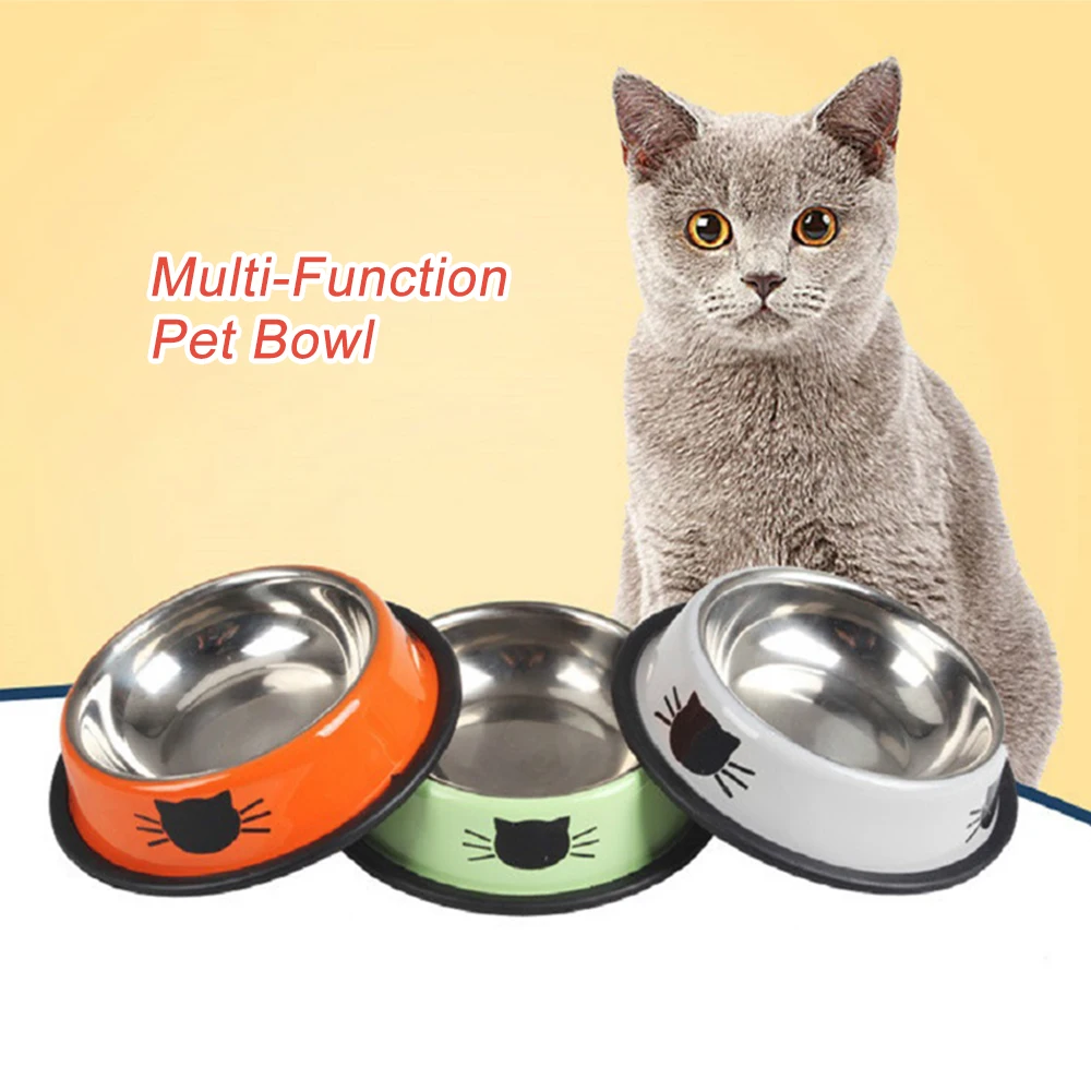 Товары для домашних животных 1 шт. продукт миски из нержавеющей стали