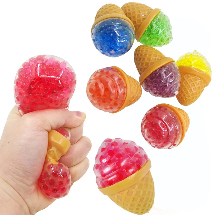 

Fidget Anti-pressure Ice Cream Squeeze Toy Exhaust Pressure Ball Relief Toy Simple Dimple Fidget Children's Decompression Toy