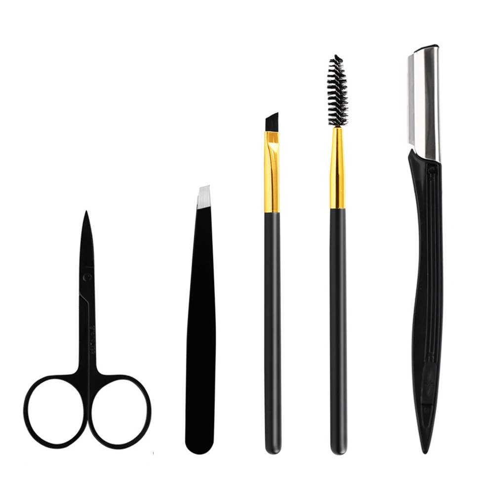 5 шт. ножницы для стрижки бровей из нержавеющей стали бритва набор волос лица