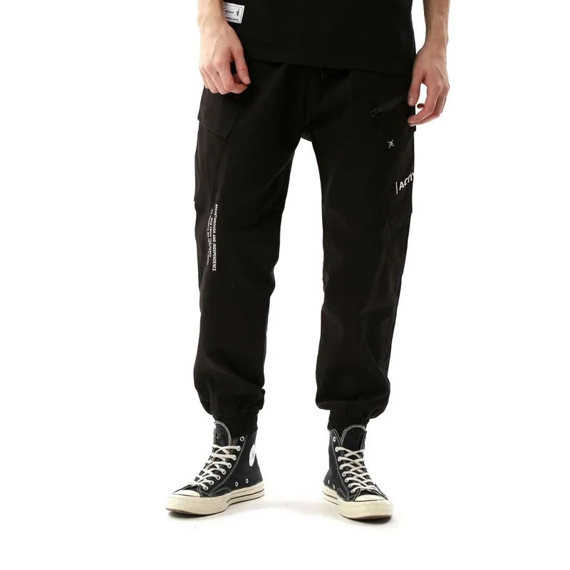 Фото Брюки карго CROXX Techwear мужские на молнии спортивные джоггеры с завязками модные