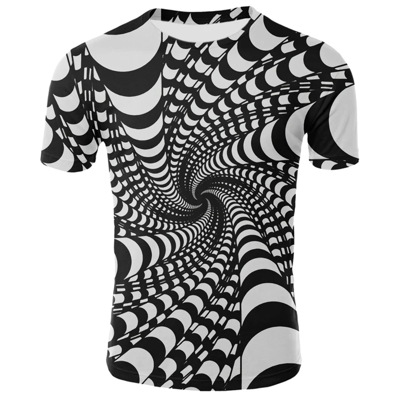 2021 летняя модная футболка с 3D-принтом мужская и женская круглым вырезом