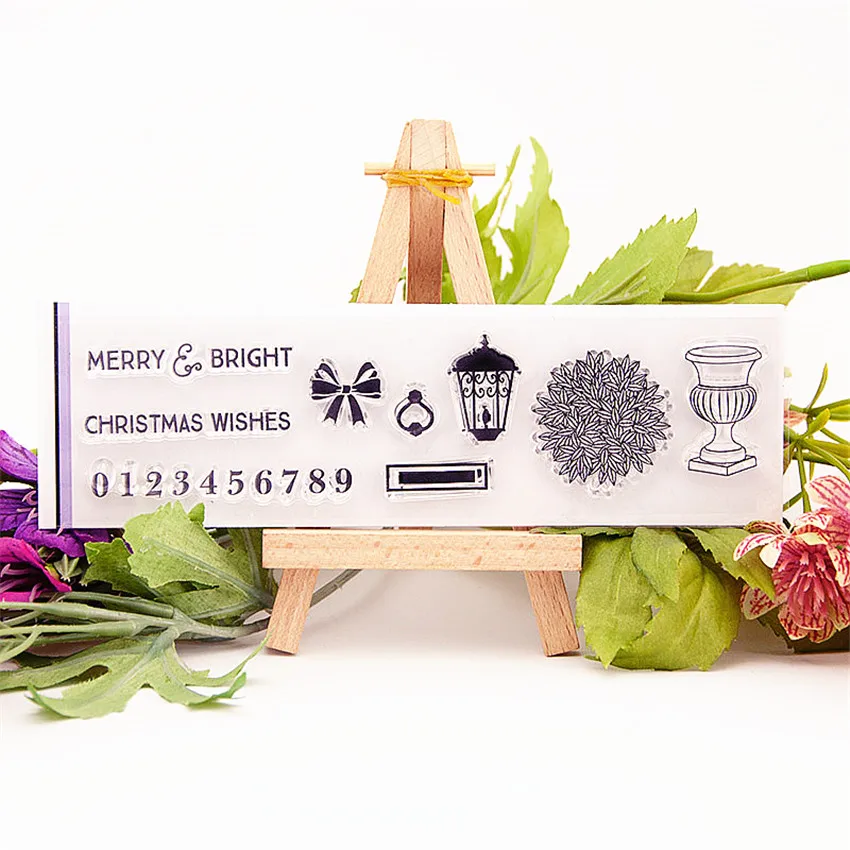 Прозрачные силиконовые штампы для украшения цветочной лампы 16 х5 см|Штампики| |