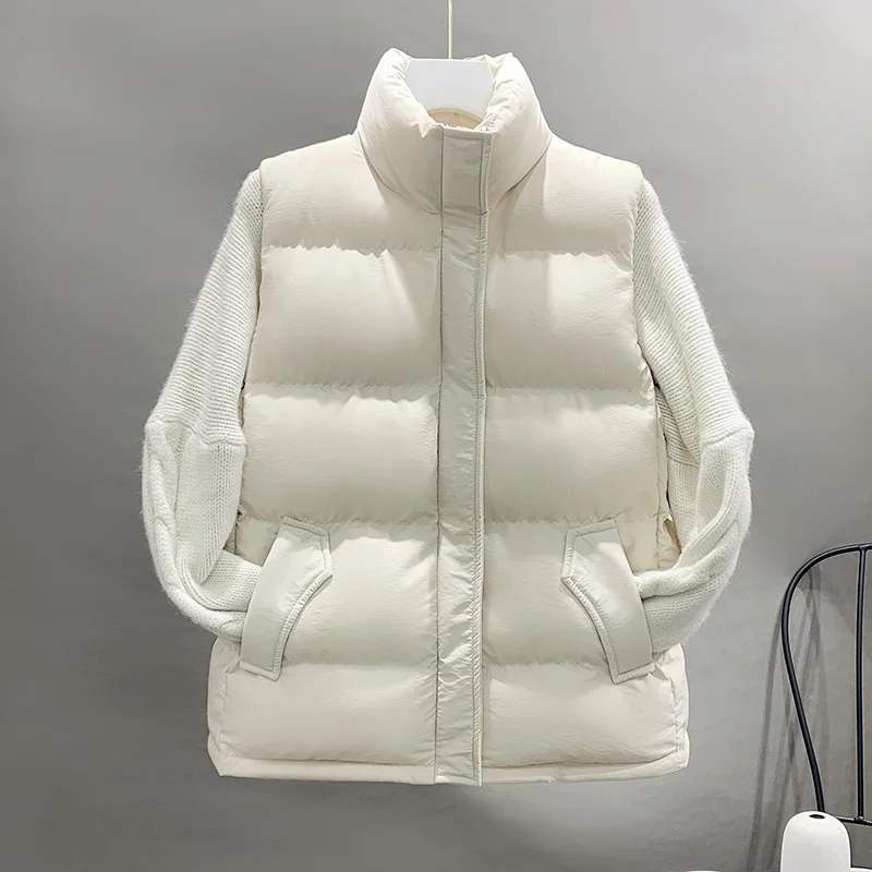 

Vest female 2020 autumn and winter New Korean version of loose Joker down cotton vest waistcoat short coat