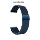 Магнитный светодиодный ремешок на присоске 16182022 мм, из нержавеющей стали, магнитное всасывание для электронных часов, ремешок с плоской головкой, браслет для часов