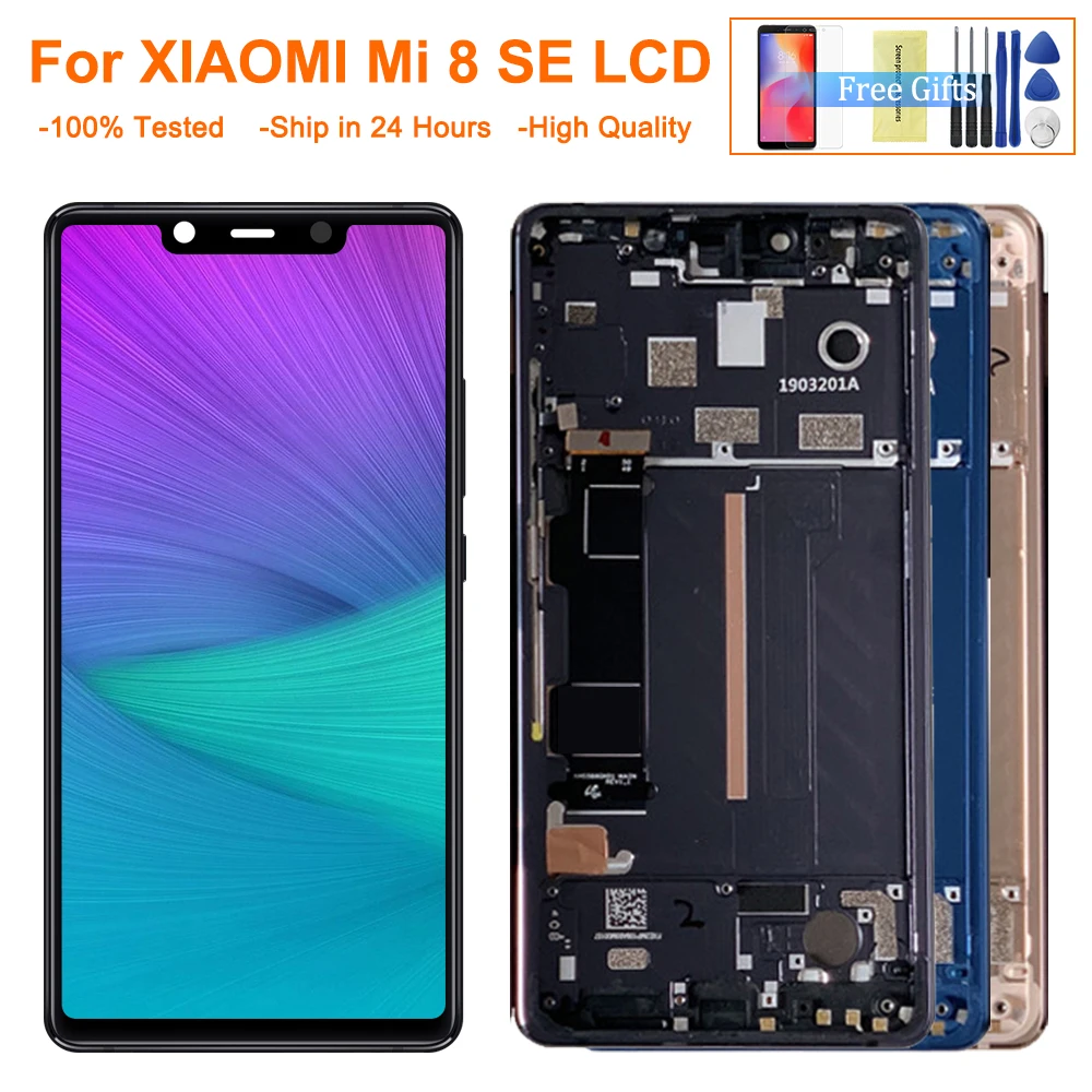 Оригинальный дисплей 5 88 ''для Xiaomi Mi8 SE Mi 8se ЖК-дисплей для 8SE сенсорный экран с