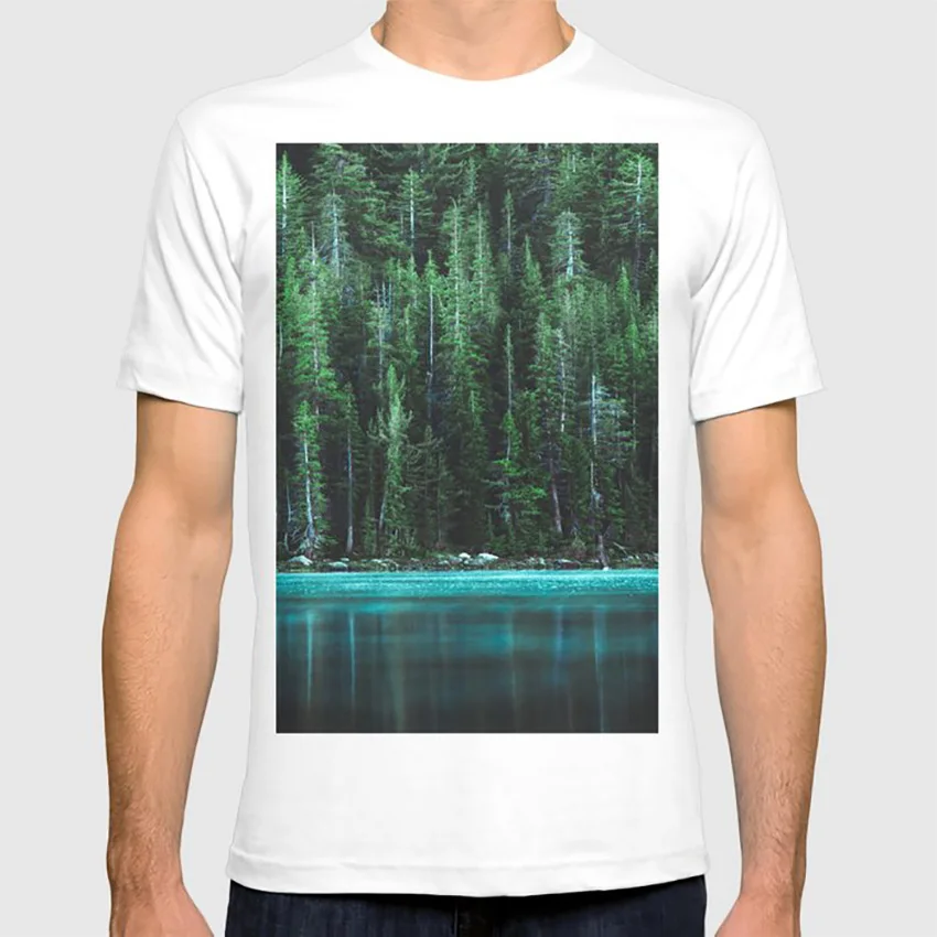 Лес 3 футболка hdr фильм дерево природа пейзаж сосны сосновый лес искусство река