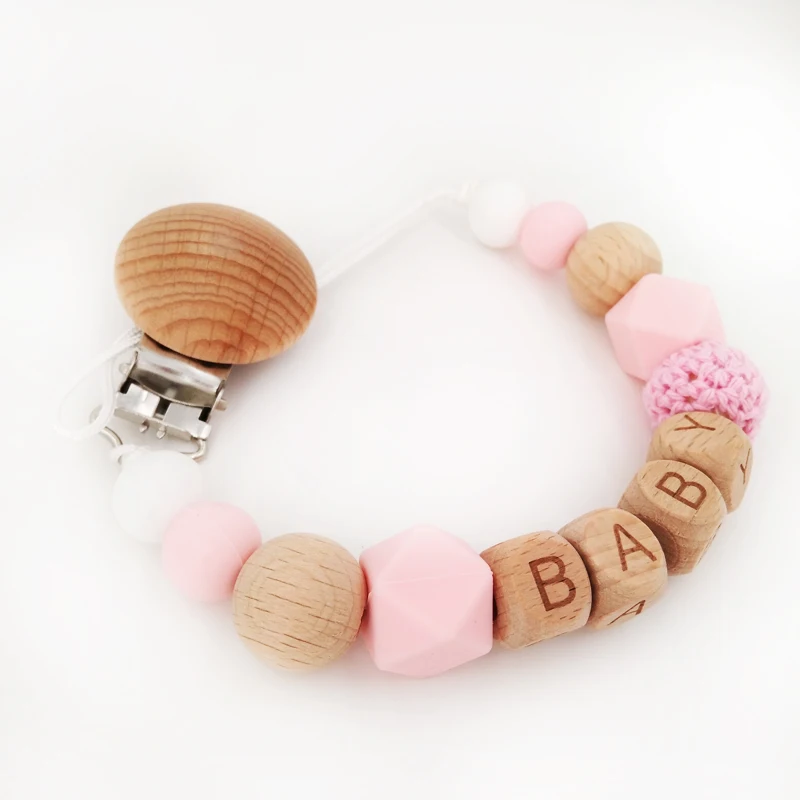 Силиконовая цепочка для соски безопасное Прорезывание Зубов прорезывателя