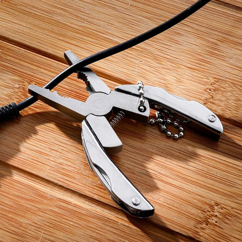Портативный мульти Функция Универсальный складной инструмент alicate Брелок