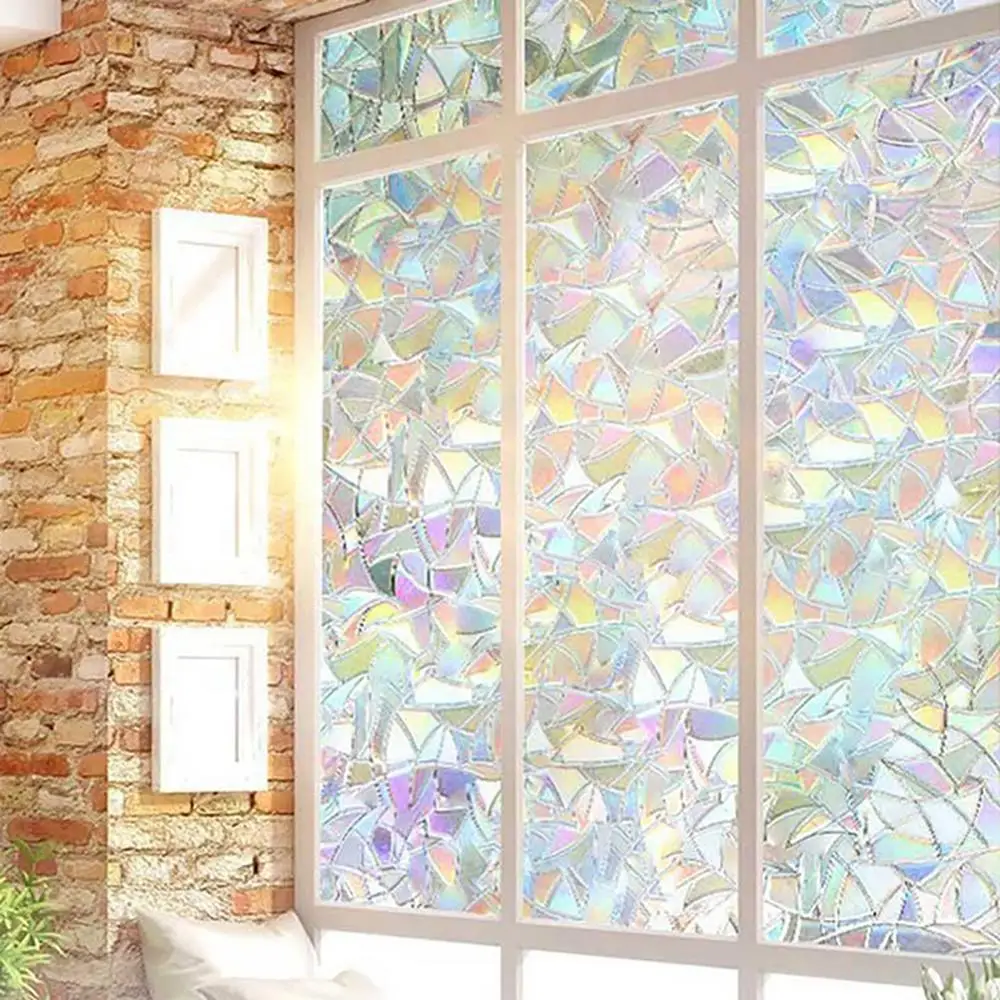 Статическая оконная стеклянная пленка 1 шт 3D без клея самоклеящаяся