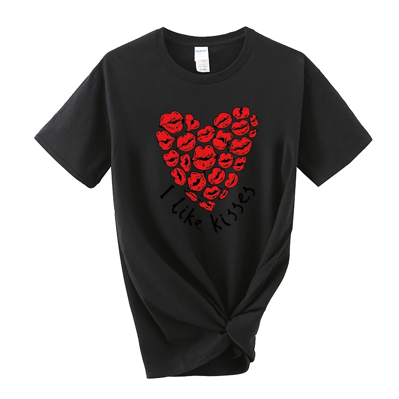 Женская футболка с цветочным принтом и розовым сердцем повседневные белые топы