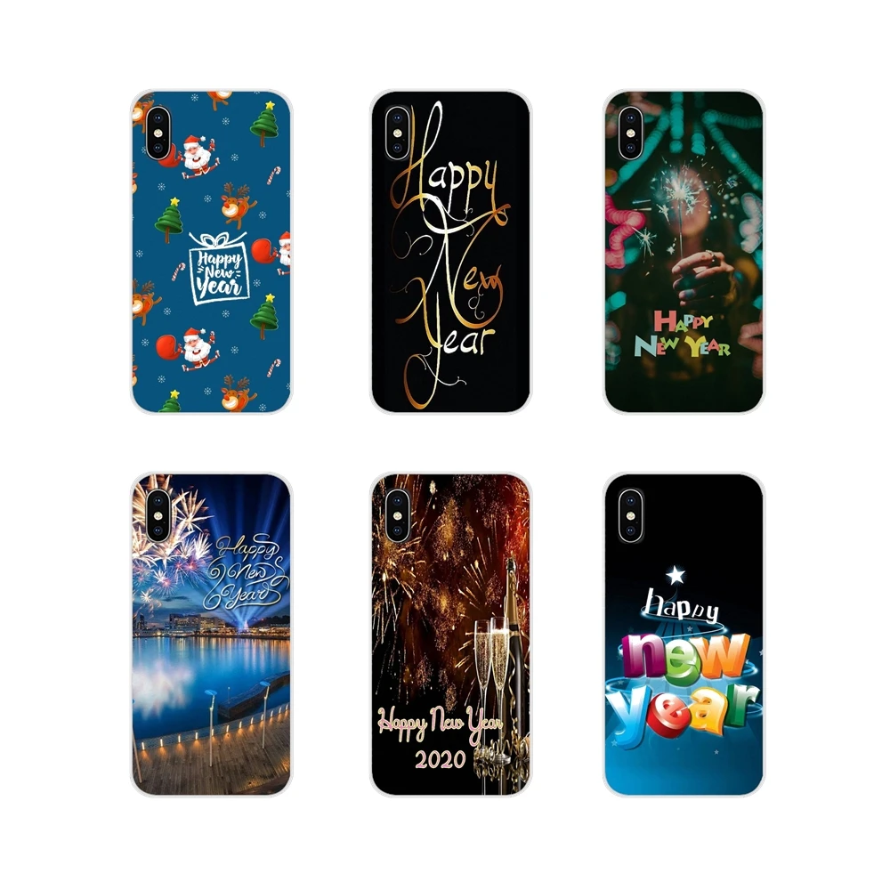 С Новым годом для Samsung Galaxy S2 S3 S4 S5 Mini S6 S7 Edge S8 S9 S10E Lite Plus Аксессуары чехлы телефонов