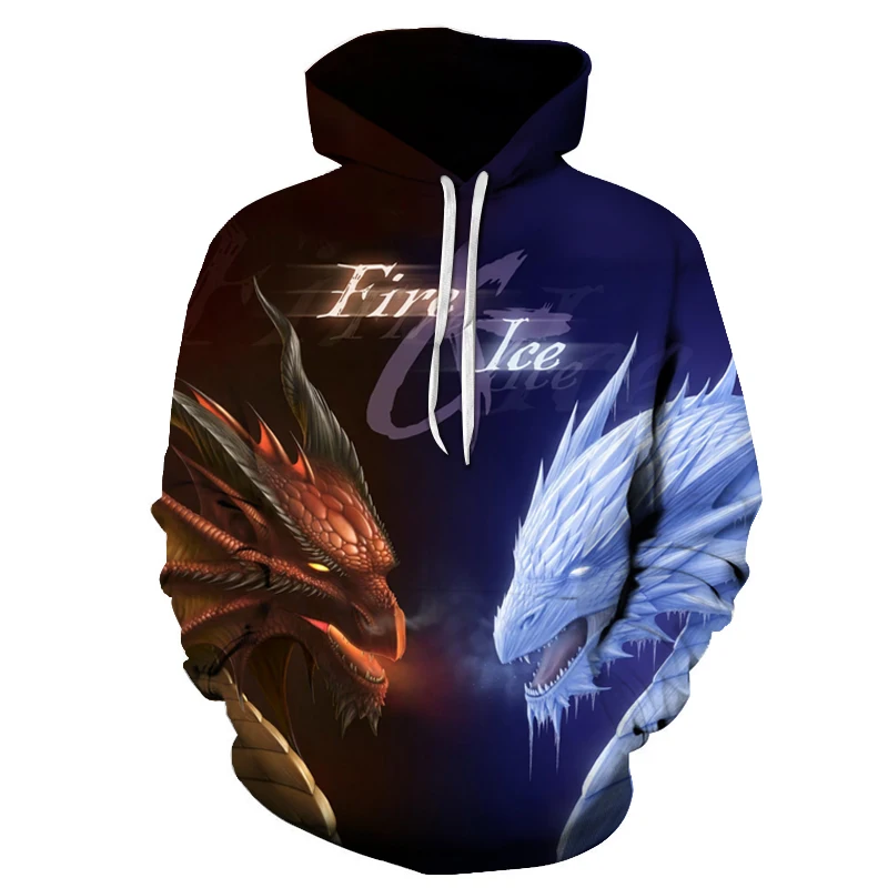 

Spring and autumn new 3D men's sweater animal wolf comfortable small size boy and girl hoodie