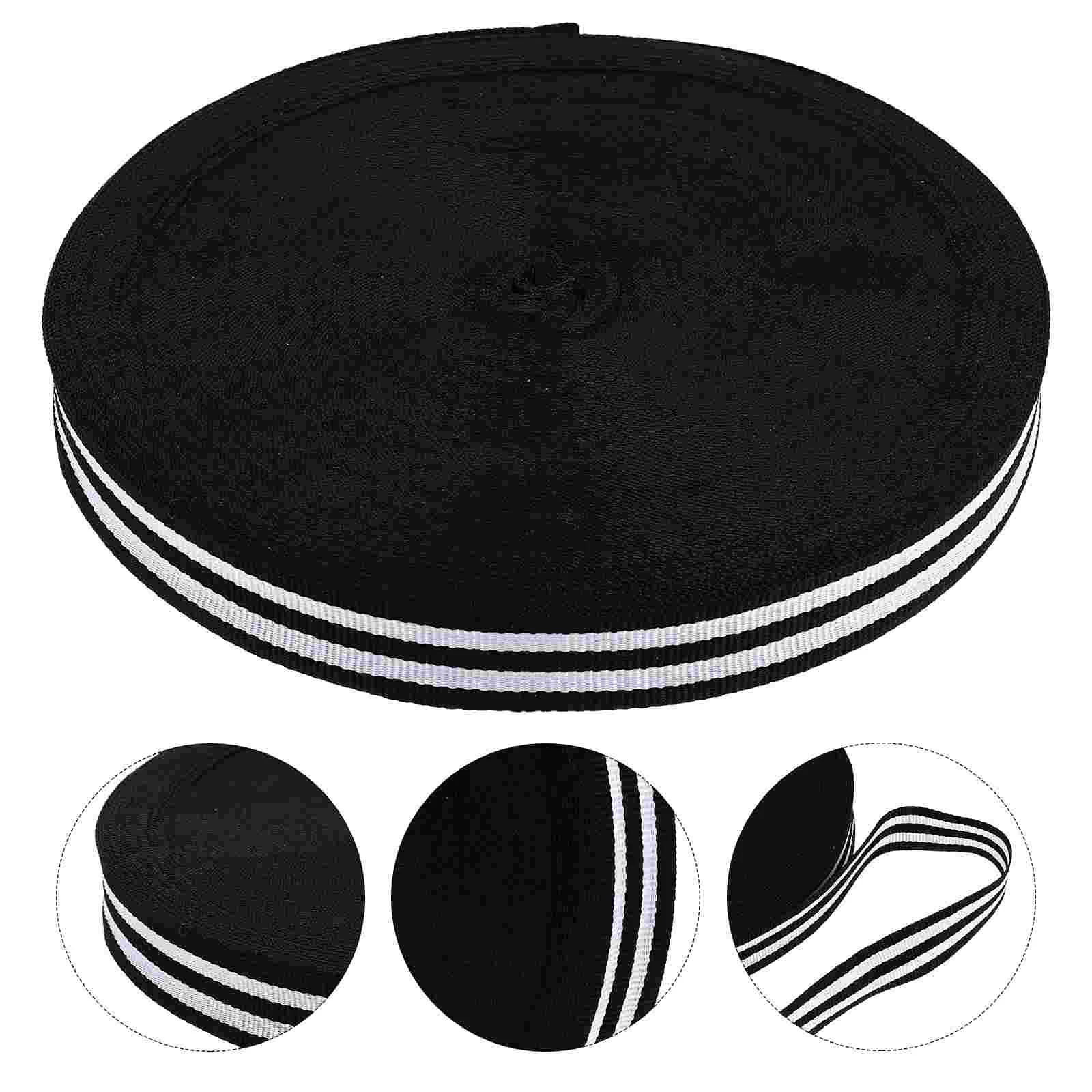 

1 Roll Christmas Craft Wrapping Striped Ribbon Polyester Ribbon DIY Gift Box Ribbon