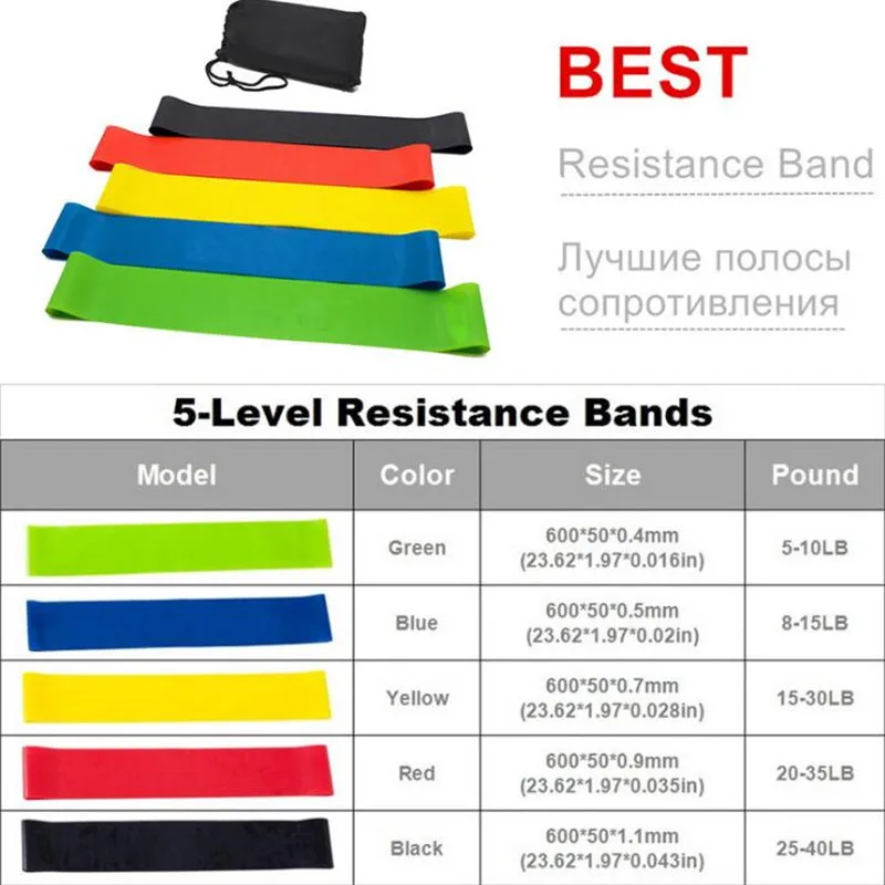 

11Pcs Resistance Bands Set Expander Yoga Exercise Fitness Rubber Tubes Band Stretch Training Home Gyms Workout Elastic