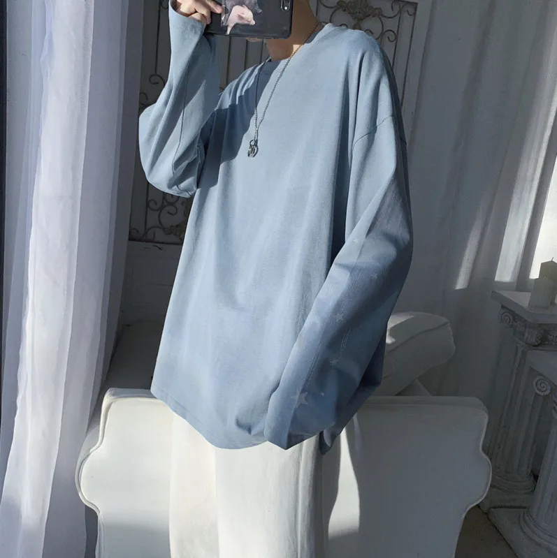 Новинка весна-осень 2020 популярная Молодежная светящаяся футболка с длинным