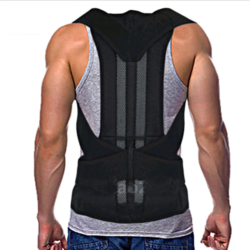 

Men's Back Posture Corrector Back Braces Belts Lumbar Support Belt Strap Posture Corset for Men HEALTH CARE AFT-B003