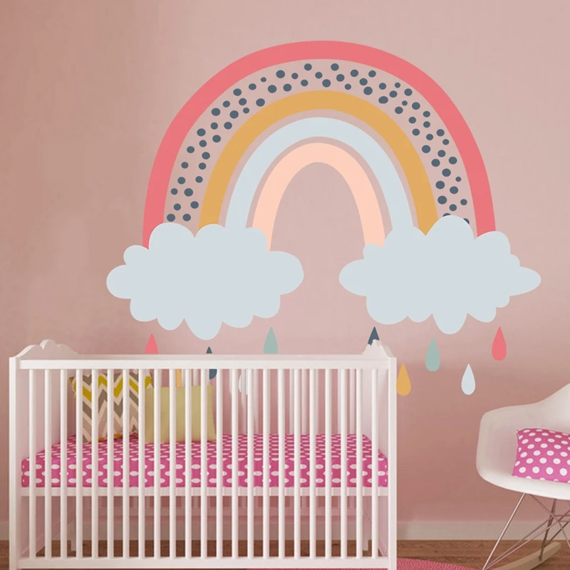 

Rainbow Bridge Cartoon Stickers for Girl Children Toys on The Wall Phone Skateboard Suitcase Decals Stickers Kawaii Stickers