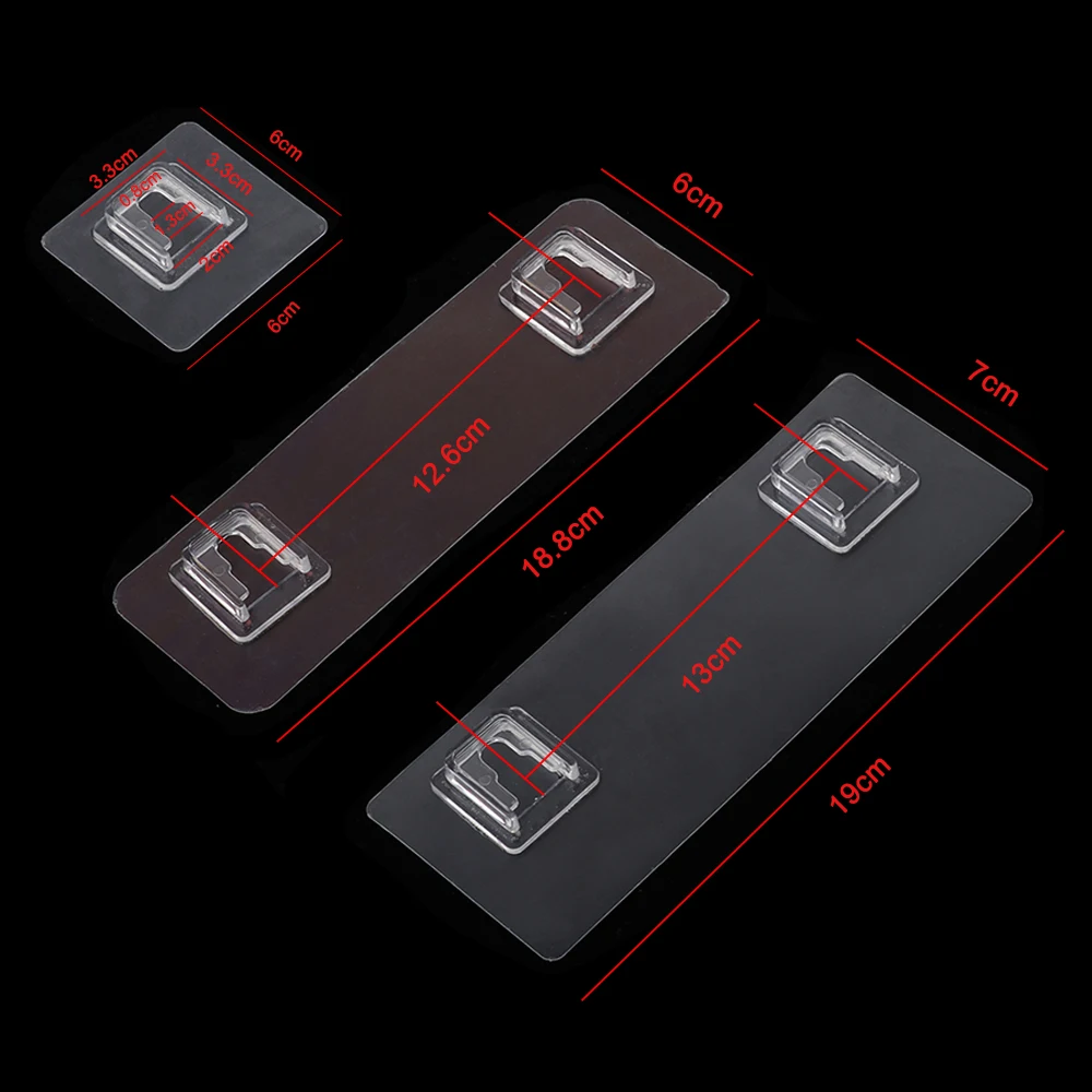 2/5 шт. прозрачный Не оставляющий следов надежный дизайн сильный клей крючок