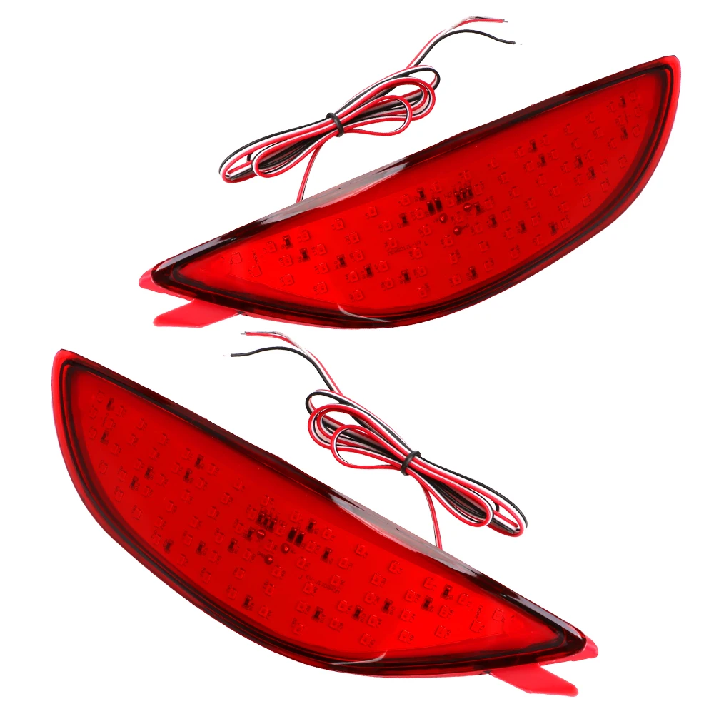 2 шт. Предупреждение светодиодные стоп светильник для заднего бампера Красные