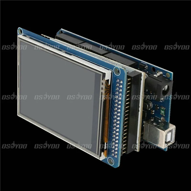 3," TFT lcd сенсорный+ 3,2 дюймовый щит Мега щит+ для Mega2560 R3 с Usb кабелем для Arduino