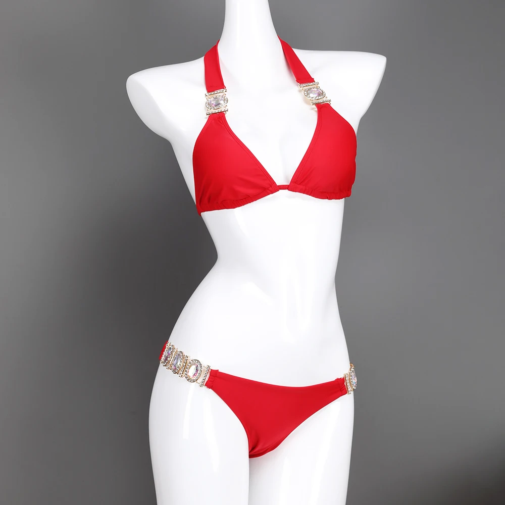 

Swimwear Women Swimsuit Sexy Push Up Micro Bikinis Set Swimming Bathing Suit Beachwear Summer Red Brazilian Bikini 2020