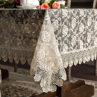 garden tablecloth rectangle home ins dome cloth net red tablecloth lace coffee table drape nordic table cloth