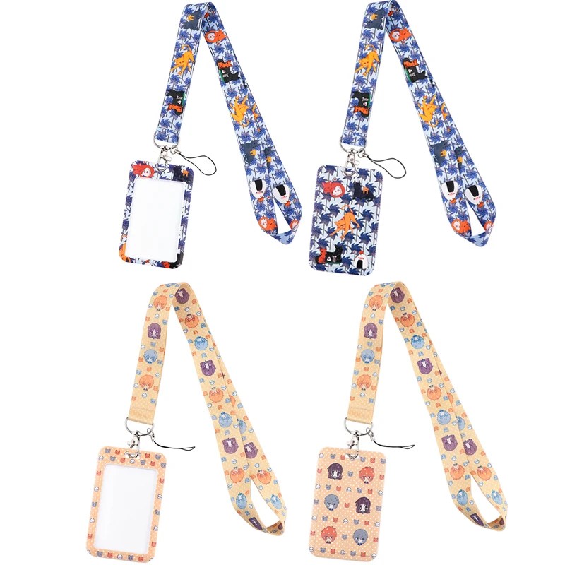 

J2848 Comics Cute Lanyard Card ID Badge Holder Keychain Holder Key Rings Accessories Gift For Fans