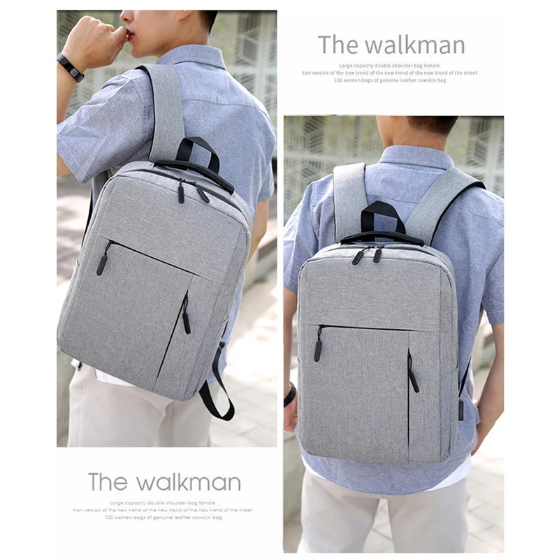 

Fashion USB Laptop Backpack Leisure Business Waterproof Large Capacity Backpack Travel Bag Student School Bag