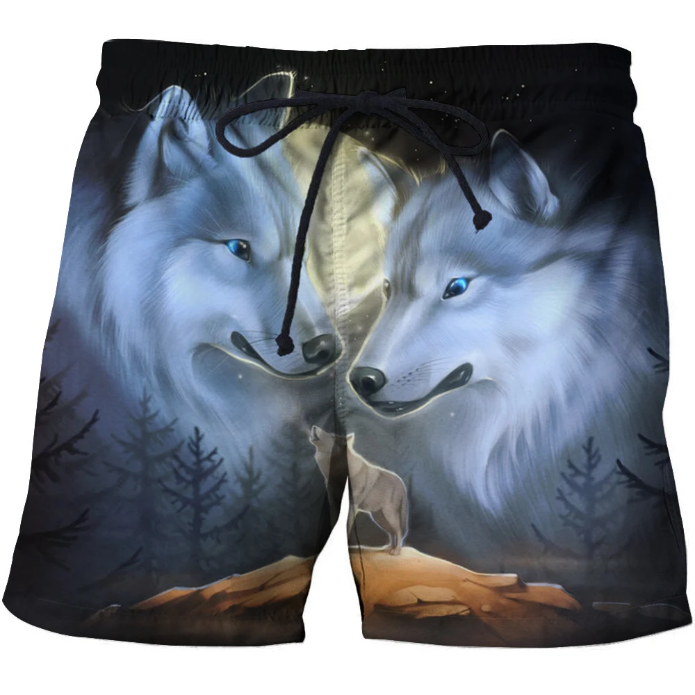 

Men's Animal Pattern Beach Shorts Cool 3D Pattern Shorts Men/Ladies Casual Sports Shorts Quick-drying Fabric