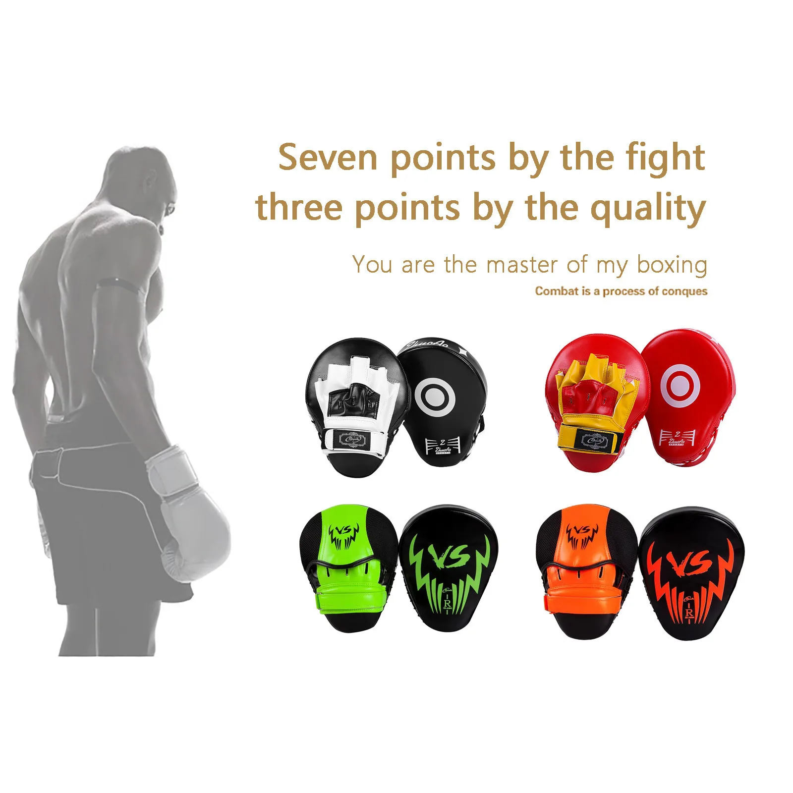 

Quality Hand Target MMA Martial Thai Kick Pad Kit Black Karate Training Mitt Focus Punch Pads Sparring Boxing Bags Wholesale