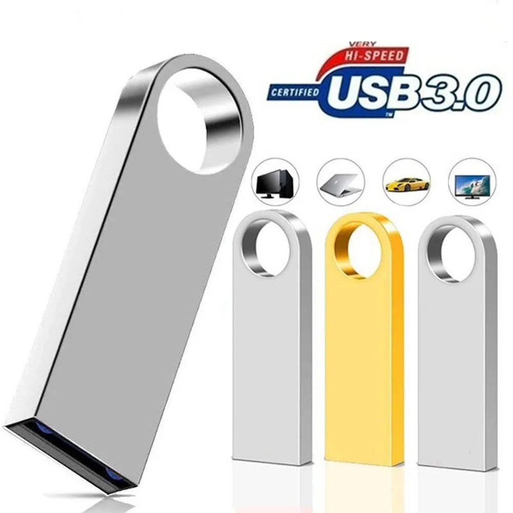 

Флеш-накопитель USB3.0, 2 ТБ, 64 ГБ, 32 ГБ, 16 ГБ, высокоскоростное металлическое кольцо