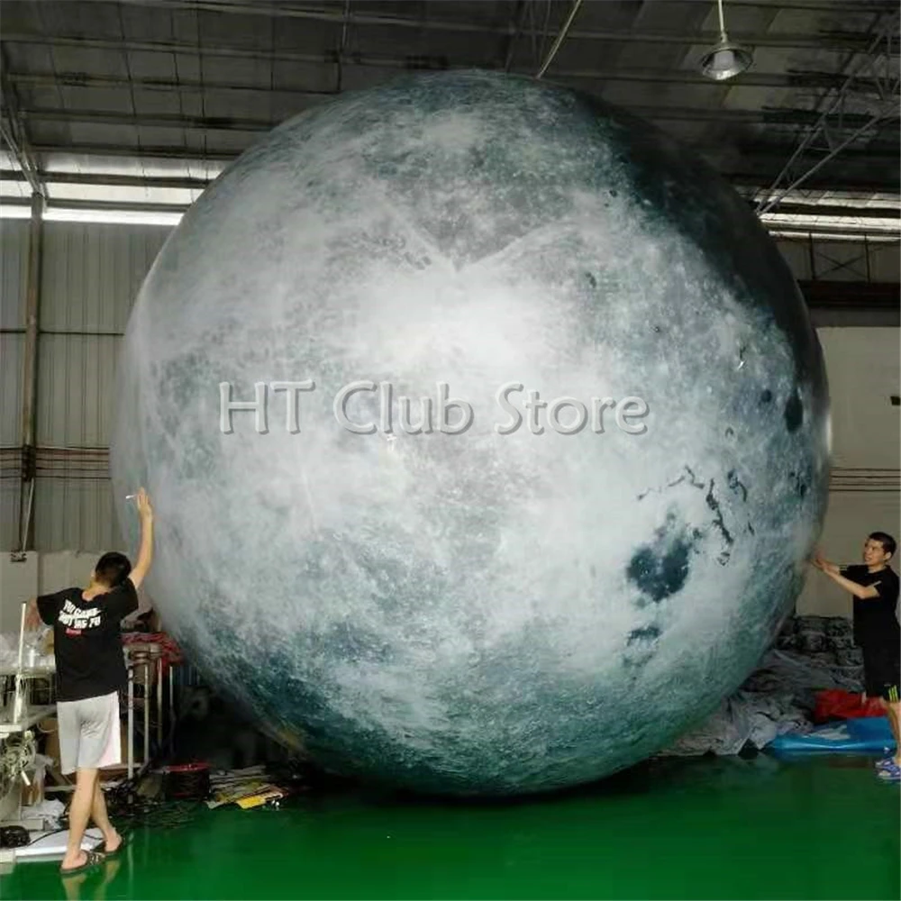 Бесплатная доставка 4 м гигантский надувной светодиодный светильник Луна для