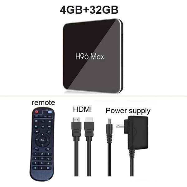 4G 32G H96 Max X2 Smart Android 9,0 ТВ приставка Amlogic S905X2 4 Гб ОЗУ 32 Гб 64 Гб ПЗУ четырехъядерный 2,4 г/5 ГГц Wifi BT H.265 4K H96 MAX - Цвет: 4G 32G