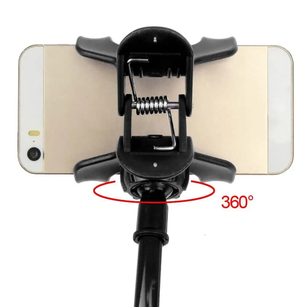 Lazy Mount Double V Clip Cell Phones Holder Clamp Flexible Goose neck Black |