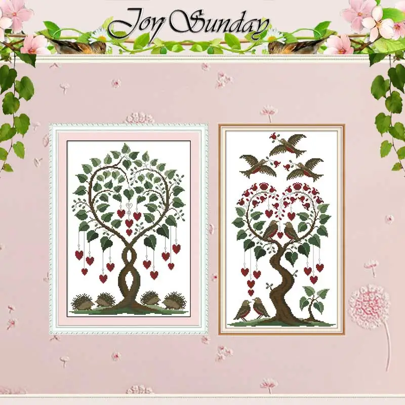 Картина с надписью Love tree 11CT 14CT наборы для вышивки крестиком пейзаж сделай сам