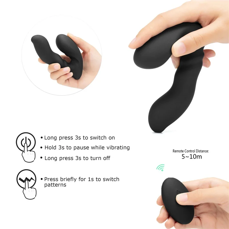 Телескопический секс-магазин Вибратор массажер простаты дистанционное