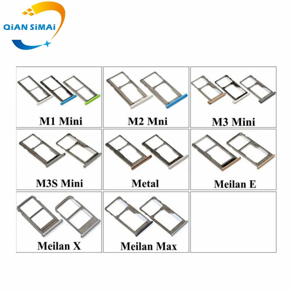 

1PCS New High Quality SIM Card Tray Holder For Meizu M1 M2 M3 M3s mini Metal E X M3 Max