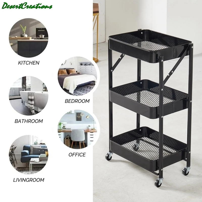 

3 яруса кружевных тонкий тележка для хранения мобильный стеллаж Органайзер пластиковая сумка для хранения прокатки тележка стойки для Кухн...