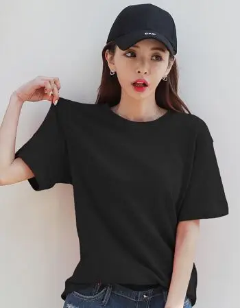 

Women black Shirt Fashion T-ShirtT Shirt Tees short sleeve
