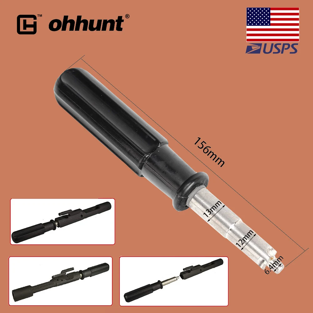 

Тактический чистящий инструмент ohhunt, рандомный стальной болт, подходит для охоты AR15 M16 Cal.223, аксессуары для винтовки