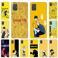 phone case for samsung galaxy a52 a72 a50 a70 a71 a21 a31 a40 a41 a11 a12 a32 a20 banana fish anime silicone soft cases cover
