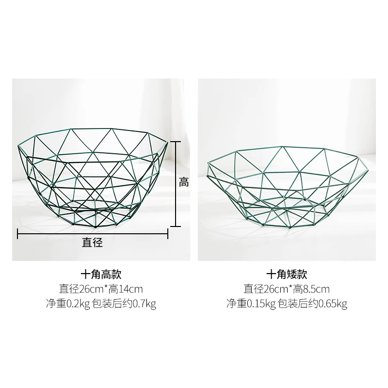 Простой геометрический принт в дырочку скандинавском стиле Фруктовая корзинка