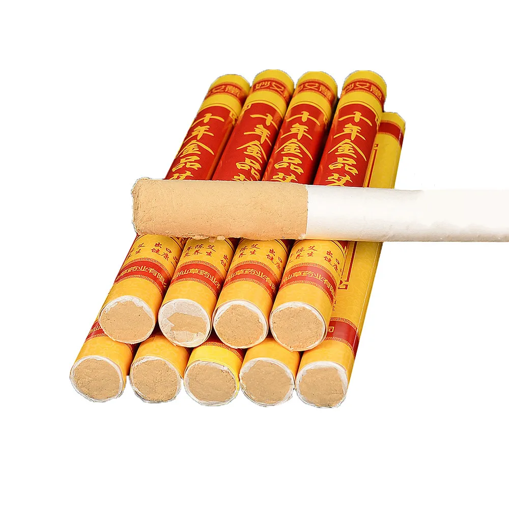 10 штук десять лет золото мокса палку полыни горелки в традиционном китайском