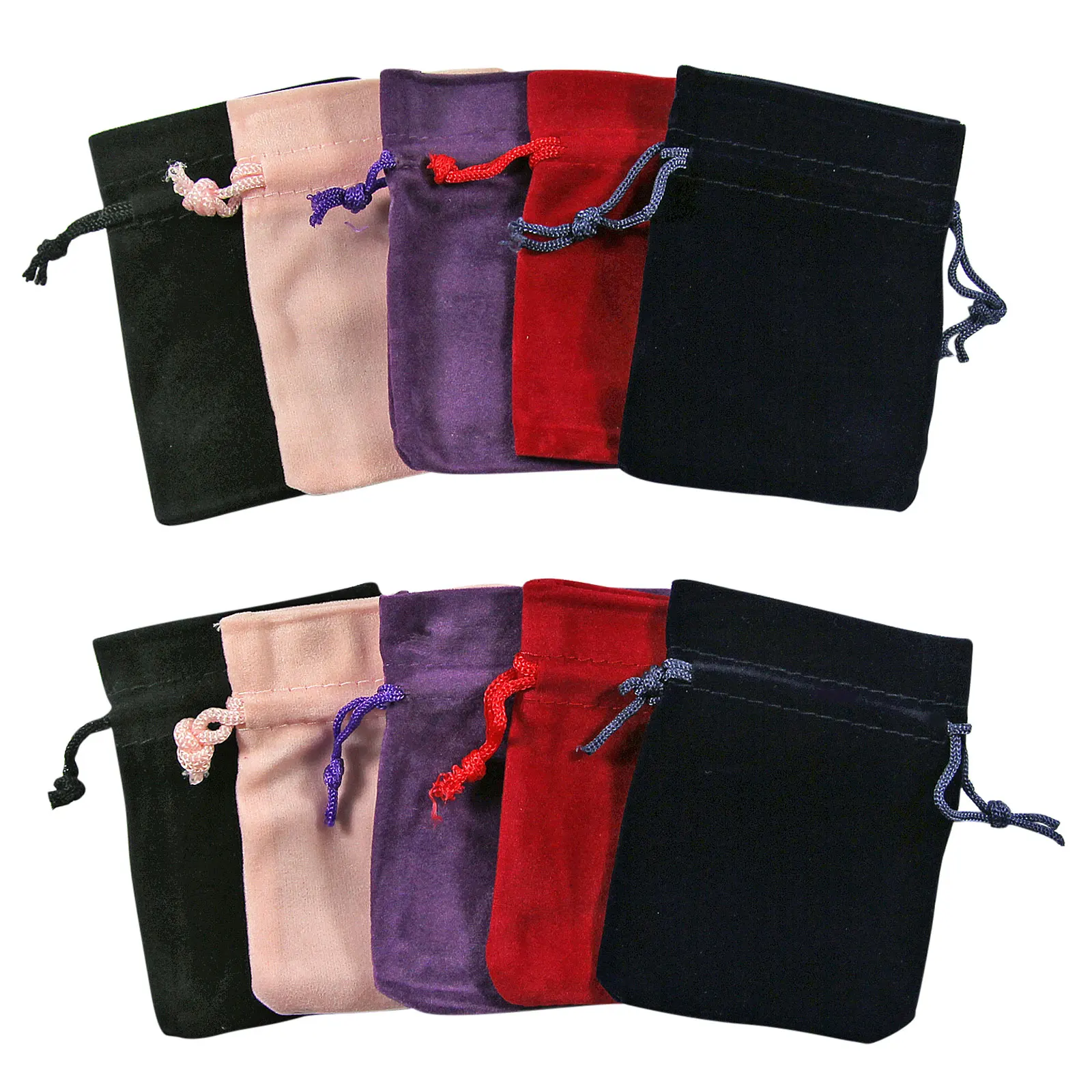 

7x9cm 9x12cm 10Pcs/lot Black Packaging Bags Velvet Drawstring Pouch Gift Bag Jewelry Bag For Home Christmas Wedding Gift Bag