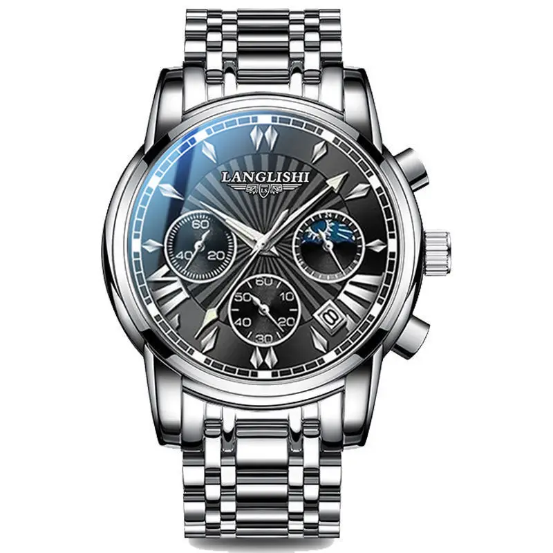 

New multi-functional waterproof luminous men's watch male students Korean fashion quartz watch