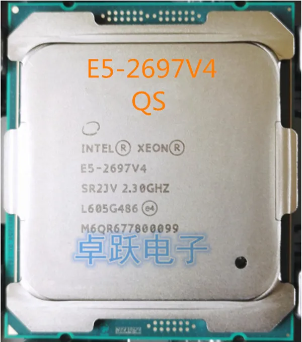 Оригинальный процессор Intel Xeon E5 2697V4 QS Version 2 30 ГГц 18 ядер 45 МБ 2697 V4 TPD 145 вт Envio