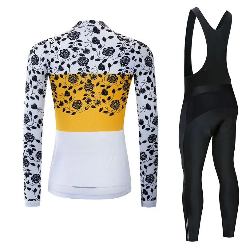 Женские велосипедные наборы с длинным рукавом быстросохнущие костюмы для