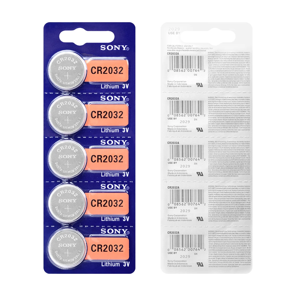 15 шт. SONY оригинальный CR2032 DL2032 ECR2032 BR2032 2032 CR 3V литиевая батарея таблеточного типа